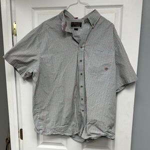 Ariat Red plaid Casual Button Down Shirt